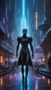 Quantum Phantasm: Cyberpunk Hacker\'s Ephemeral Ballet. Generative AI