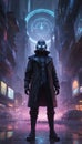 Quantum Phantasm: Cyberpunk Hacker\'s Ephemeral Ballet. Generative AI