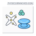 Quantum physics color icon