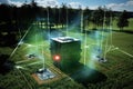 quantum radar system in action, detecting objects