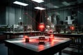 quantum radar system in a high-tech laboratory