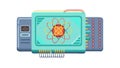 Quantum Server Data Center Icon, High-Performance Computing, vector design Generative AI Royalty Free Stock Photo