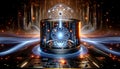 Quantum Supremacy Unveiled by Futuristic Quantum Computer. Created with generative AI