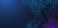 Quantum technologies concept. Deep learning artificial intelligence. Circuit board texture background design. Big data Royalty Free Stock Photo
