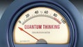 Quantum Thinking and Exploration Meter that hits less than zero, very low level of quantum thinking