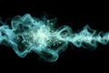 Quantum wavefunction visualized as abstract flowing energy. By generative Ai Royalty Free Stock Photo