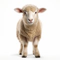 Quantumpunk Sheep Standing On White Background