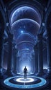 QuantumQuotient Dynamics: DataEclipse Odyssey Unveiling. AI generate Royalty Free Stock Photo