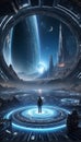 QuantumQuotient Expedition: Navigating Tomorrow\'s DataEclipse. AI generate