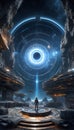 QuantumQuotient Horizons: DataEclipse\'s Tomorrow Trail. AI generate