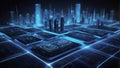 QuantumQuotient Pinnacle: Tomorrow\'s Data Apex. AI generate