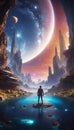 QuantumQuotient Quest: Journey to Tomorrow\'s DataEclipse. AI generate