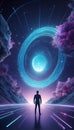 QuantumQuotient\'s Data Alchemy: A Technological Ballet. AI generate