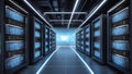 QuantumQuotient\'s Data Cascade: A Torrent of Technological Brilliance. AI generate