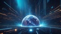 QuantumQuotient: Unveiling Data\'s 3D Future. AI generate