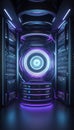 The QuantumQuotient Vision: 3D Glimpses into Future Data Realms. AI generate