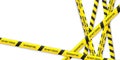 Quarantine biohazard danger. Ã¯Â¿Â½rossed yellow and black stripes. Coronavirus Covid-19, 2019-nKoV concept. Vector illustration