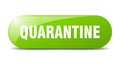 quarantine button. sticker. banner. rounded glass sign