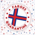Quarantine in Faroes sign.