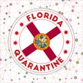 Quarantine in Florida sign.
