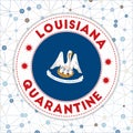 Quarantine in Louisiana sign.