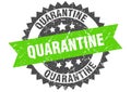 Quarantine stamp. quarantine grunge round sign.