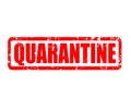 Quarantine stamp sign. quarantine grunge rubber stamp on white background
