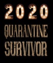 2020 quarantine survivor graphic illustration