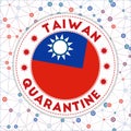 Quarantine in Taiwan sign.
