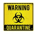 A Quarantine Warning Biohazard Sign Illustration