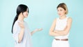 quarrel friends annoyed arguments conflict Royalty Free Stock Photo