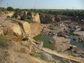 Quarry. Granite quarry is used for mining.