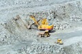 Quarry mining of asbestos, Urals, Russia