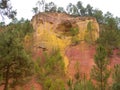 Quarry ochre at Roussillon Village Provence France Royalty Free Stock Photo