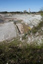 The quarry is an opencast mine where mainly limestone is extracted Royalty Free Stock Photo