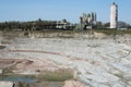 The quarry is an opencast mine where mainly limestone is extracted Royalty Free Stock Photo