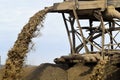 Quarry washing sand Royalty Free Stock Photo