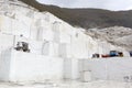 Quarry of white marble Royalty Free Stock Photo
