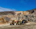 Quarry excavating machines