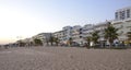 Quarteira city beach in the evening