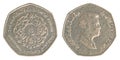 Quarter jordanian Dinar coin