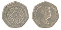 quarter jordanian Dinar coin
