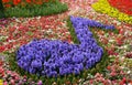 Quarter note made of flowers