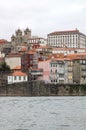 Quarter of Ribeira in portuguese town of Oporto Royalty Free Stock Photo