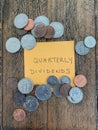 Quarterly dividends payout coins