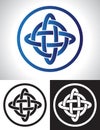 Quarternary celtic knot design