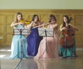 Quartet playing classic music