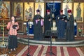 Quartet of Ukrainian priests performing at the festival of Orthodox music in Pomorie, Bulgaria