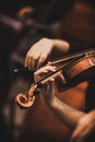 Quartet violin and cellos - closeup on hands - female hands