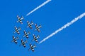 QUARTU, ITALY - JUNE 8, 2014: `Frecce Tricolori` Sardinia